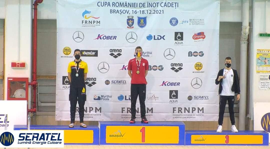 Record național stabilit și noi medalii pentru înotătorul clujean Mihnea Pop
