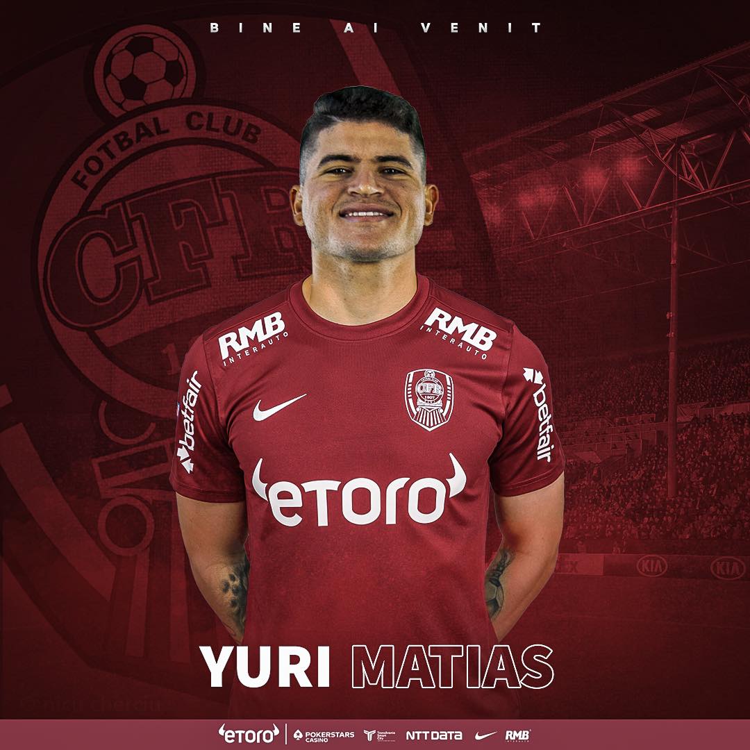 CFR Cluj a oficializat mutarea lui Yuri Matias
