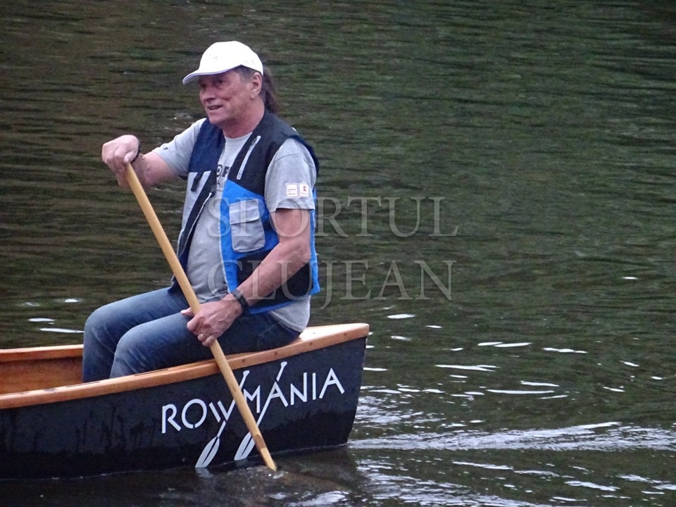 Ivan Patzaichin, demonstrație de canotaj la Cluj pentru susținerea proiectului Someșul navigabil!