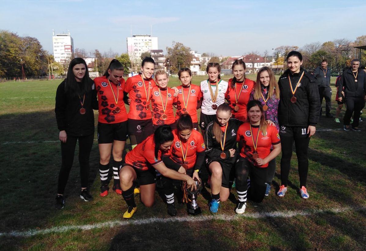 Rugbyistele lui „U” Cluj au terminat pe 3 campionatul de Rugby în 7