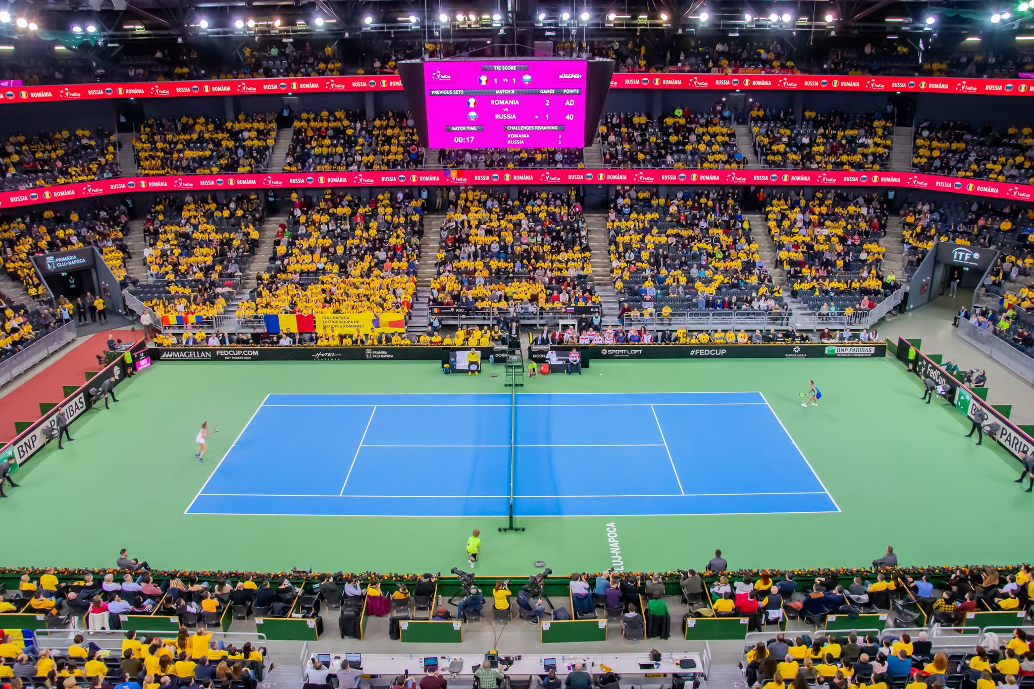 Două zile de tenis spectacol la Cluj. România a pierdut cu Rusia în Fed Cup, dar a câștigat o nouă generație de tenismene – FOTO