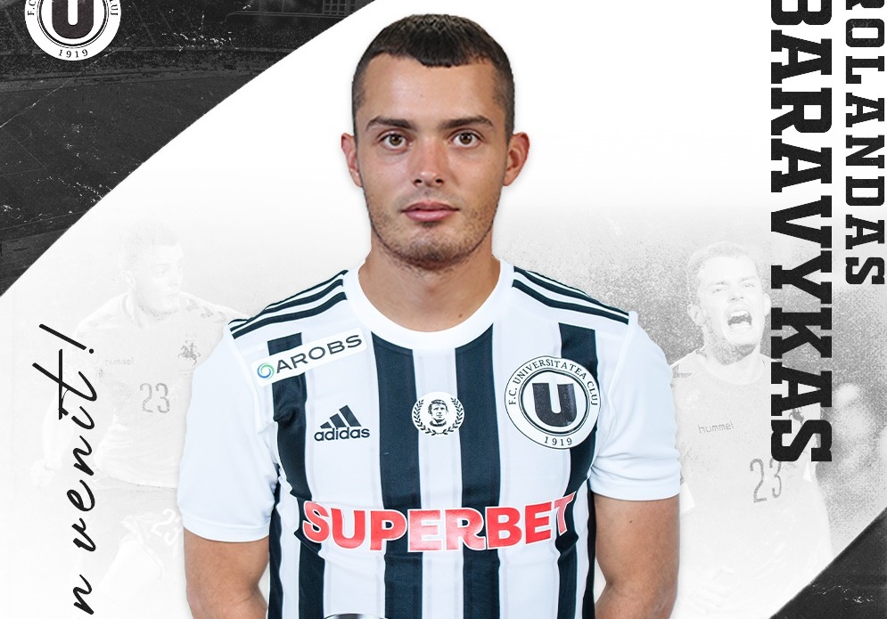 „U” Cluj a bifat al cincilea transfer din această vară. Un jucător din naționala Lituaniei