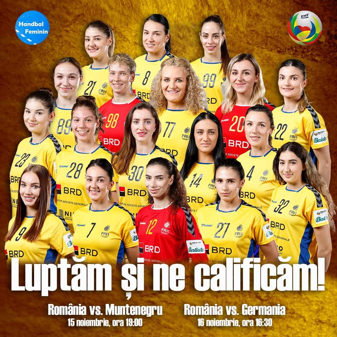 România – Muntenegru, ora 19:00. „Tricolorele” încep lupta pentru un loc în semifinalele Campionatului European de handbal feminin